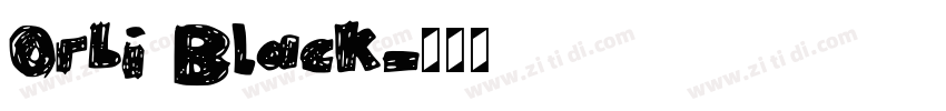 Orbi Black字体转换 Orbi Black字体转换